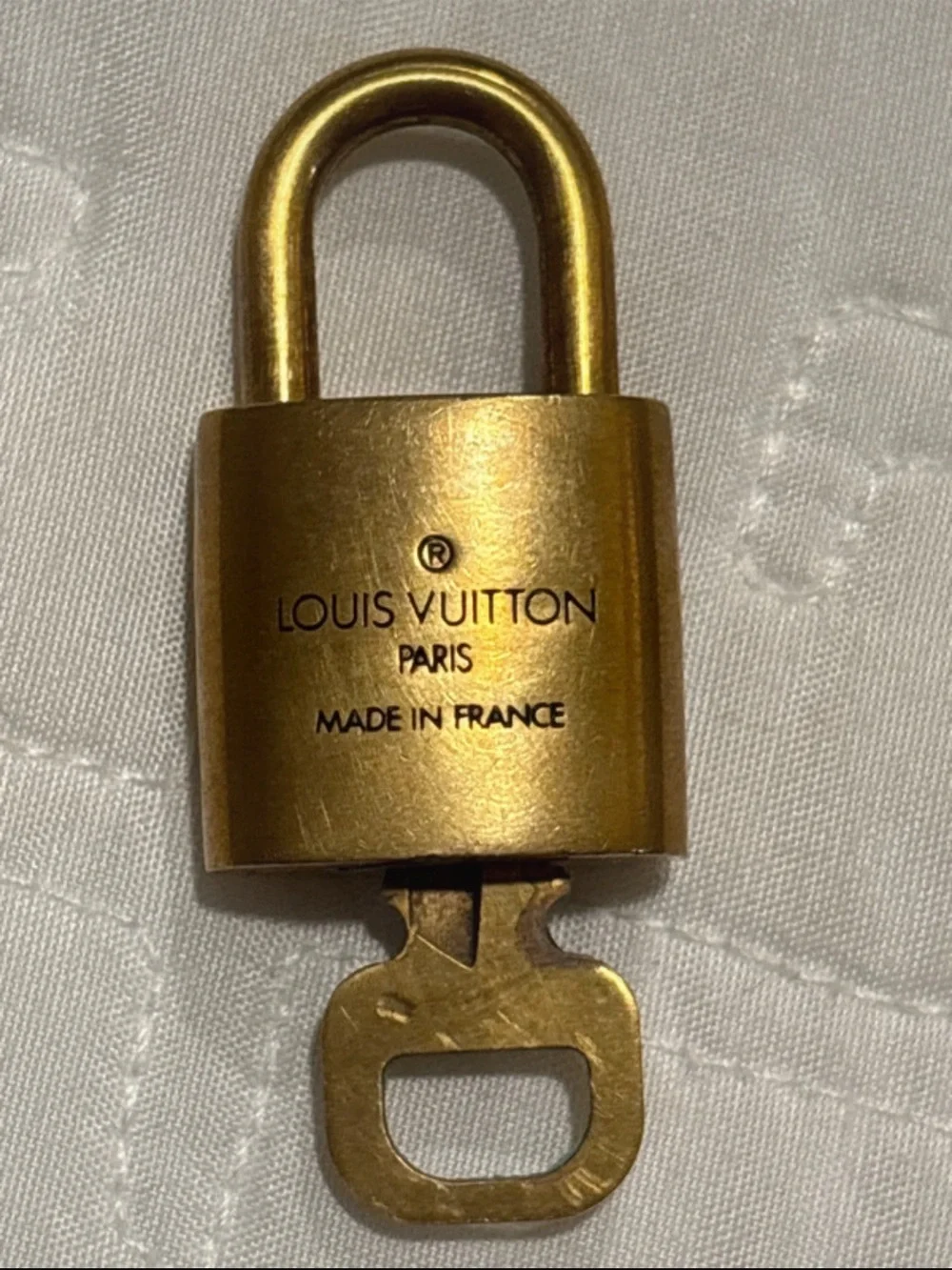 Louis Vuitton #311 Gold Padlock and Key